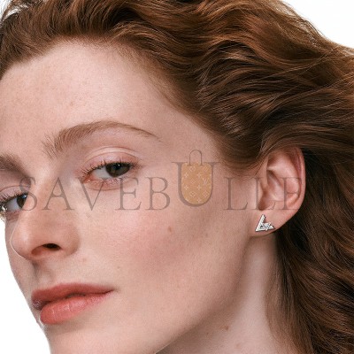 LOUIS VUITTON LV VOLT 18K GOLD DIAMOND EARRINGS Q96970